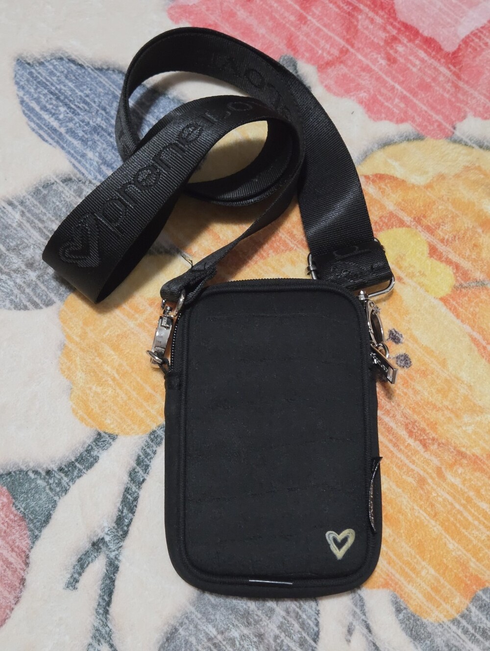 preneLOVE JYP Just Your Phone Black Crossbody Bag